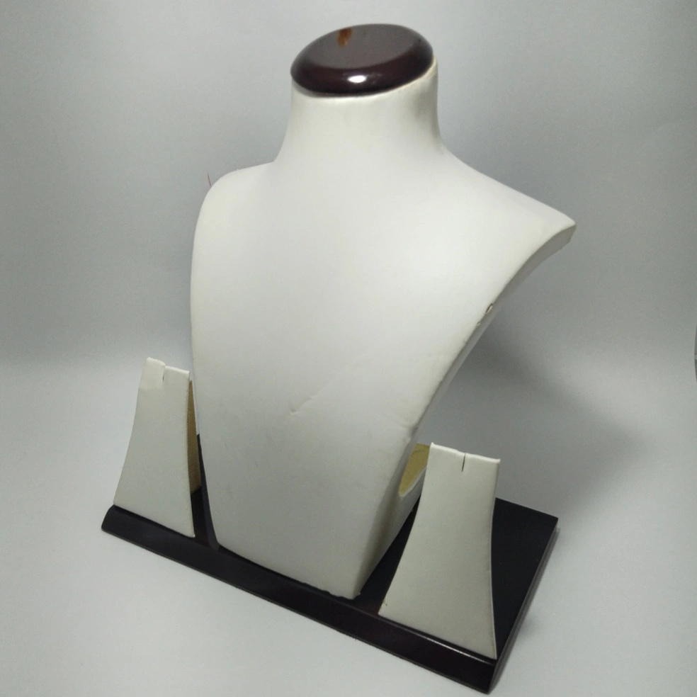 white necklace display body box 