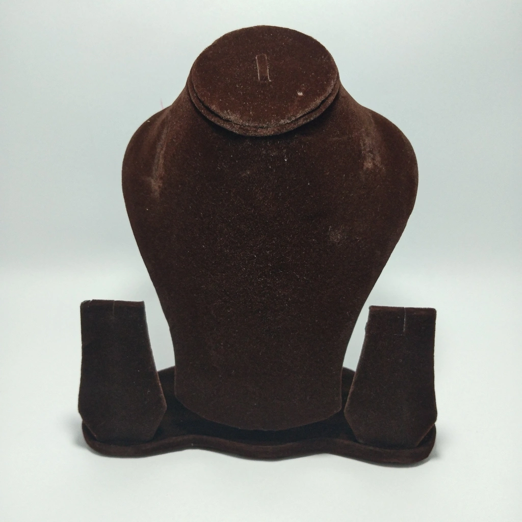 brown necklace display body box 