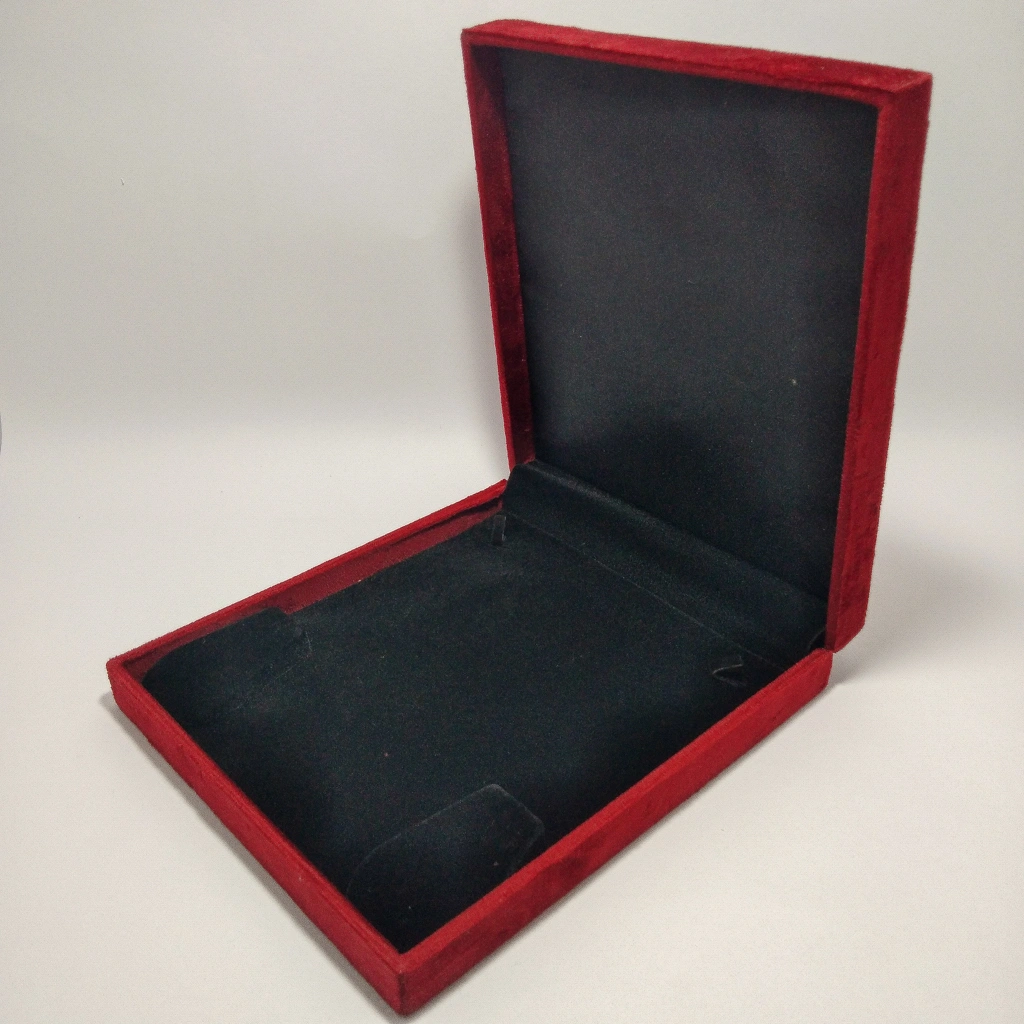 jewelry box premium red velvet engrave necklace